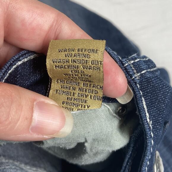 Apollo Jean Shorts Womens 5/6 Rhinestone Embellished Pockets Denim Bermuda - Picture 7 of 7